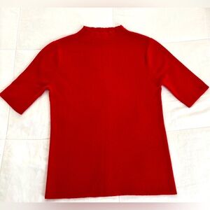 Frances Valentine Mock Neck Blouse Size Small